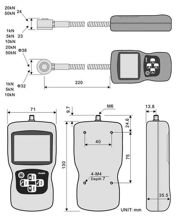 FG3000R Digital Force Gauge SEALS USA